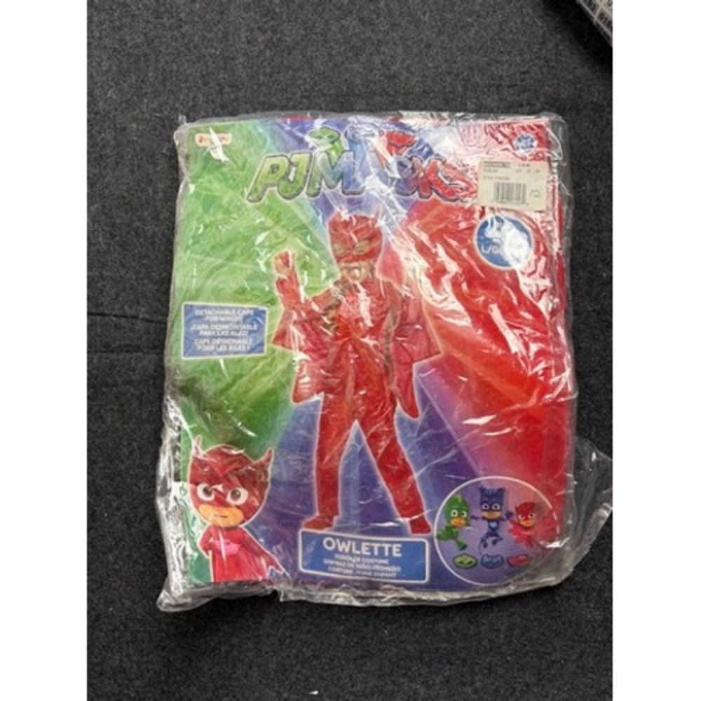 PJ Masks Owlette Toddler Costume Red Jumpsuit with Detachable Cape Size 4-6X NEW